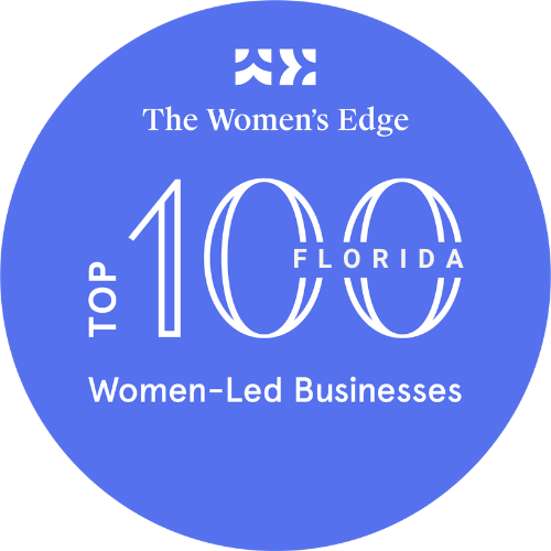 100 top women-led businesses in Florida logo