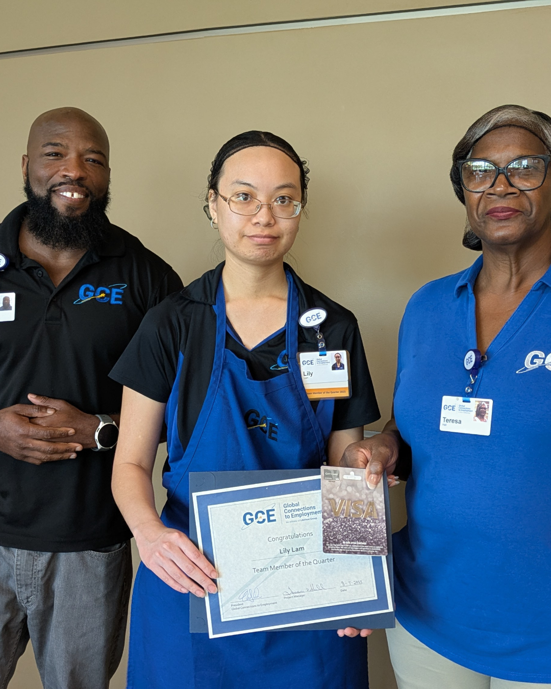 Assistant Project Manager
Tranquavious Mason, Lily Lam and Project Manager Teresa Hall