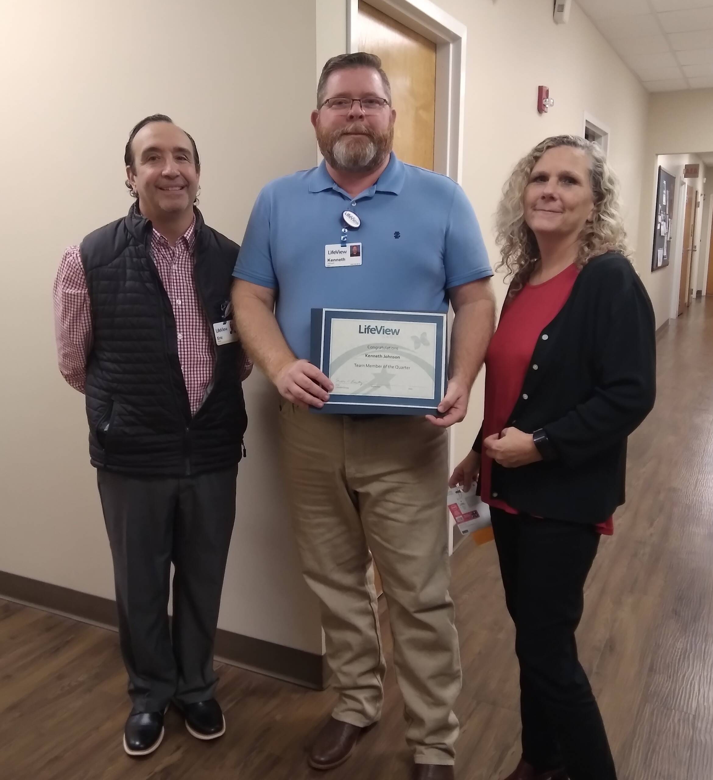 Eric Barley, Ken Johnson, Doreen Drimmie