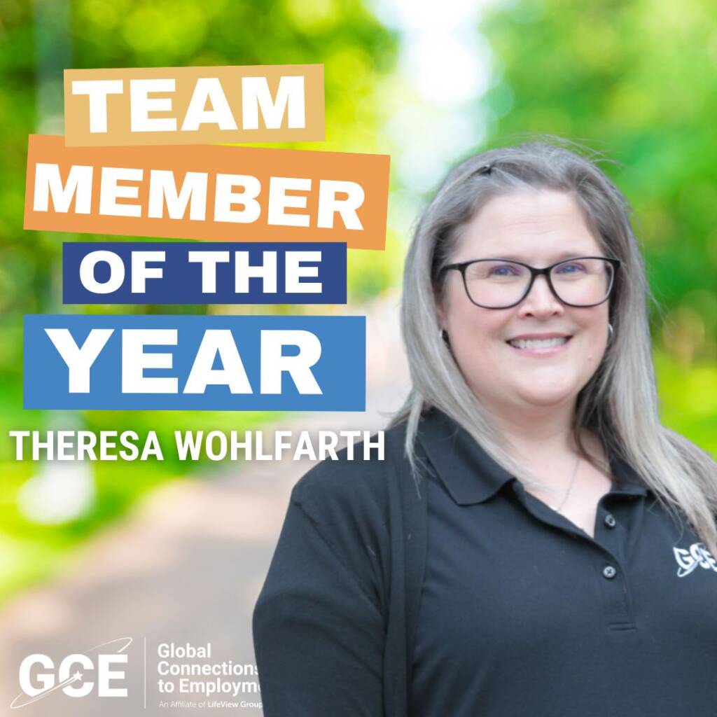 Theresa Wohlfarth, GCE Team Member of the Year