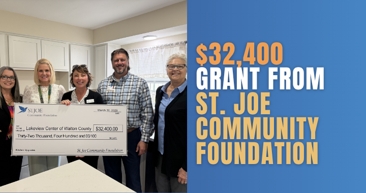 Lakeview Center receives grant from St. Joe Community Foundation to renovate Walton County Residential kitchen